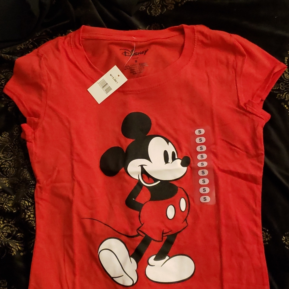 Women's small mickey mouse tee